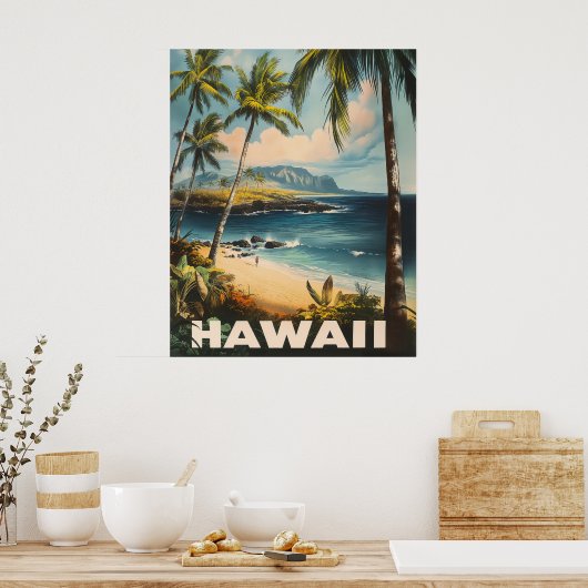 Aloha wacht op: een Hawaï Poster (Keuken)