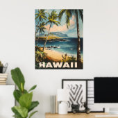 Aloha wacht op: een  Hawaï Poster (Thuiskantoor)