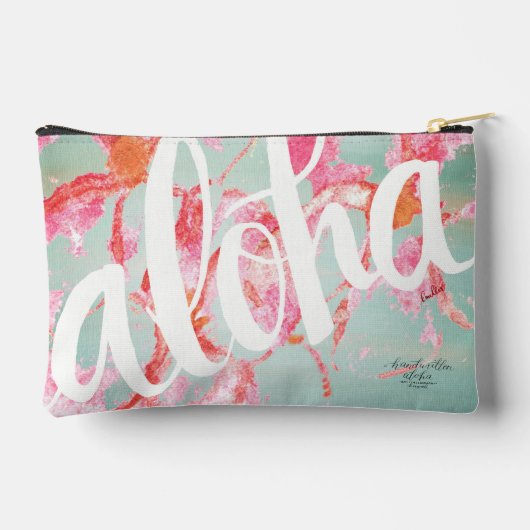 Aloha Watercolor Pouch Etui (Achterkant)