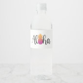 Aloha Waterfles Etiketten (Voorkant)