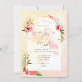 Aloha Waterverf Floral Kaart