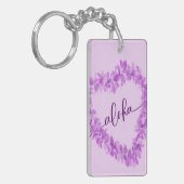 Aloha Waterverf Orchid Lei Sleutelhanger (Voorkant Links)