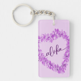 Aloha Waterverf Orchid Lei Sleutelhanger
