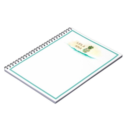 Aloha Waterverf Pineapple Island Notitieboek (Linkerzijde)