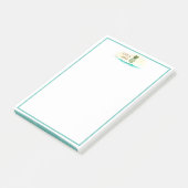 Aloha Waterverf Pineapple Island Post-it® Notes (Schuin)