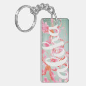 Aloha Waterverf Plumeria Sleutelhanger (Voorkant Links)