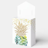 Aloha Waterverf Tropische ananasappelvanger Bedankdoosjes (Geopend)
