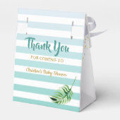 Aloha Waterverf Tropische ananasappelvanger Bedankdoosjes (Achterkant)