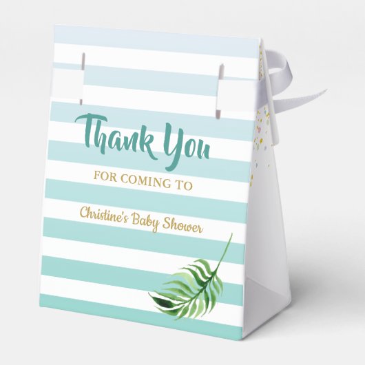 Aloha Waterverf Tropische ananasappelvanger Bedankdoosjes (Achterkant)