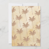 Aloha Wedding Jubileum Tropische Uitnodiging (Achterkant)