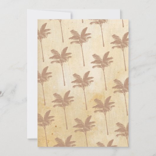 Aloha Wedding Jubileum Tropische Uitnodiging (Achterkant)