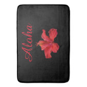 Aloha Welcome Tropical Hawaiian Hibiscus Flower Badmat (Voorkant Verticaal)
