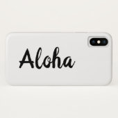 Aloha White iPhone Case (Achterkant (horizontaal))