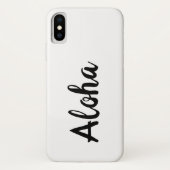 Aloha White iPhone Case (Achterkant)