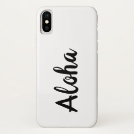 Aloha White iPhone Case