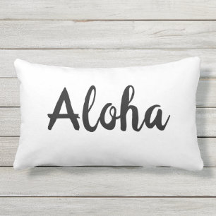 Aloha White Pillow - Outdoor Buitenkussen