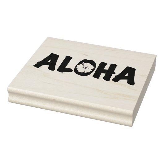 Aloha Wood Art Stamp Rubberstempel (Stempel)