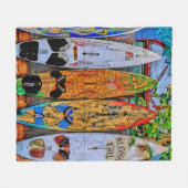 Aloha Yall Fleece Deken (Voorkant (Horizontaal))