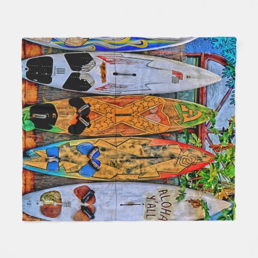 Aloha Yall Fleece Deken (Voorkant (Horizontaal))