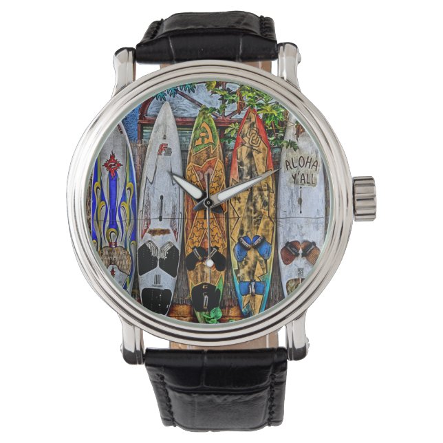 Aloha Y'ALL watch Horloge (Voorkant)