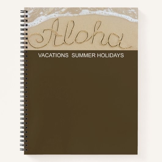 Aloha-zand Notitieboek (Voorkant)