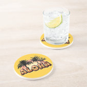 Aloha Zandsteen Onderzetter (Zijkant)