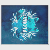 Aloha Zee Turtle Gift | kerstschildpad Cadeaupapier (Vlak)