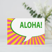 aloha! : zeepbel in de strip kaart (Staand voorkant)
