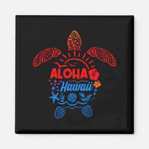 Aloha zeeschildpad tropisch hawaii zomer strand magneet
