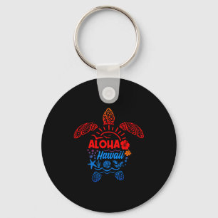 Aloha zeeschildpad tropisch hawaii zomer strand sleutelhanger