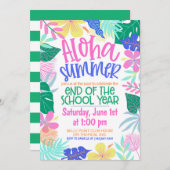Aloha Zomer Einde van het schooljaar Feest Kaart (Voorkant / Achterkant)