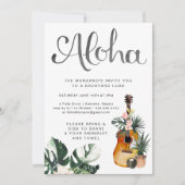Aloha Zomer Luau Feest Uitnodiging (Voorkant)