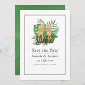 Aloha Zomer Strand Bruiloft Save The Date (Voorkant / Achterkant)