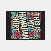 Aloha zomervakantie Dit is mijn Hawaïaanse tropisc Fleece Deken (Voorkant (Horizontaal))