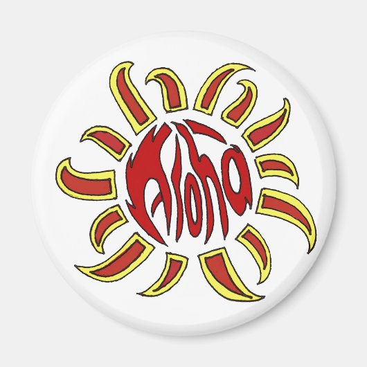 Aloha Zonnemaget Magneet (Voorkant)