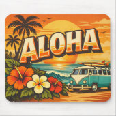 Aloha Zonsondergang Eiland Vakantie Sfeer Muismat (Voorkant)