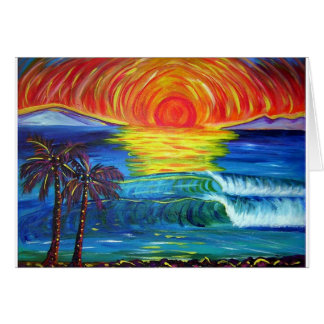 Alohi zonsondergang schilderij