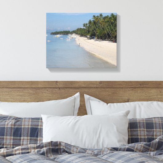 Alona Beach, Panglao Island, Bohol, Filipijnen Canvas Afdruk (Insitu (Slaapkamer))