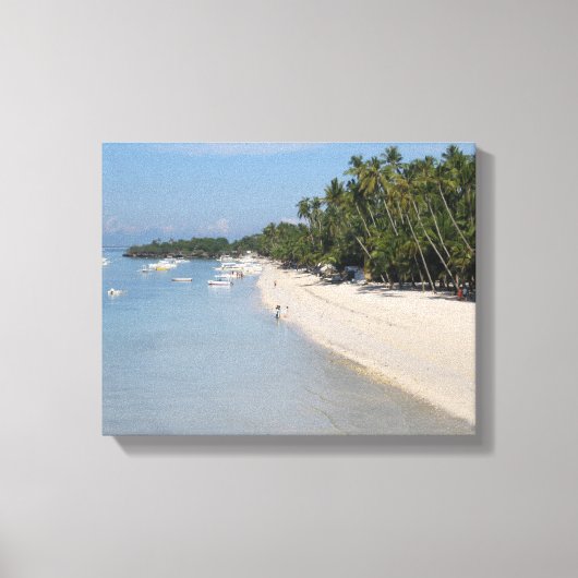 Alona Beach, Panglao Island, Bohol, Filipijnen Canvas Afdruk (Voorkant)