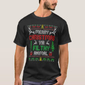Alone At Home Films Merry Kerstmis jullie Filty An T-shirt (Voorkant)