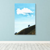 Alone Canvas Afdruk (Insitu (Houten vloer))