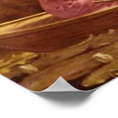 ALONE/Lady op een boot/ kunst Poster (Hoek)