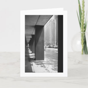 ALONE New York Black en white Photography Kaart