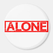 Alone Stamp Magneet (Voorkant)