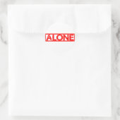 Alone Stamp Ronde Sticker (Tas)