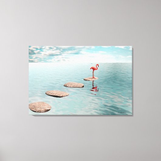 Alone – Stille Balans Canvas Afdruk (Voorkant)