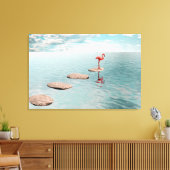 Alone – Stille Balans Canvas Afdruk (Insitu (Woonkamer))