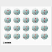 Alone – Stille Balans Ronde Sticker (Vel)