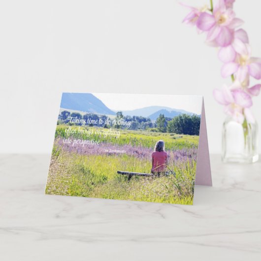 Alone Time Inspirerend Kaart (Orchidee)