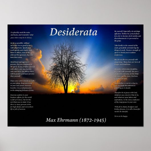 Alone Tree Poster (Voorkant)